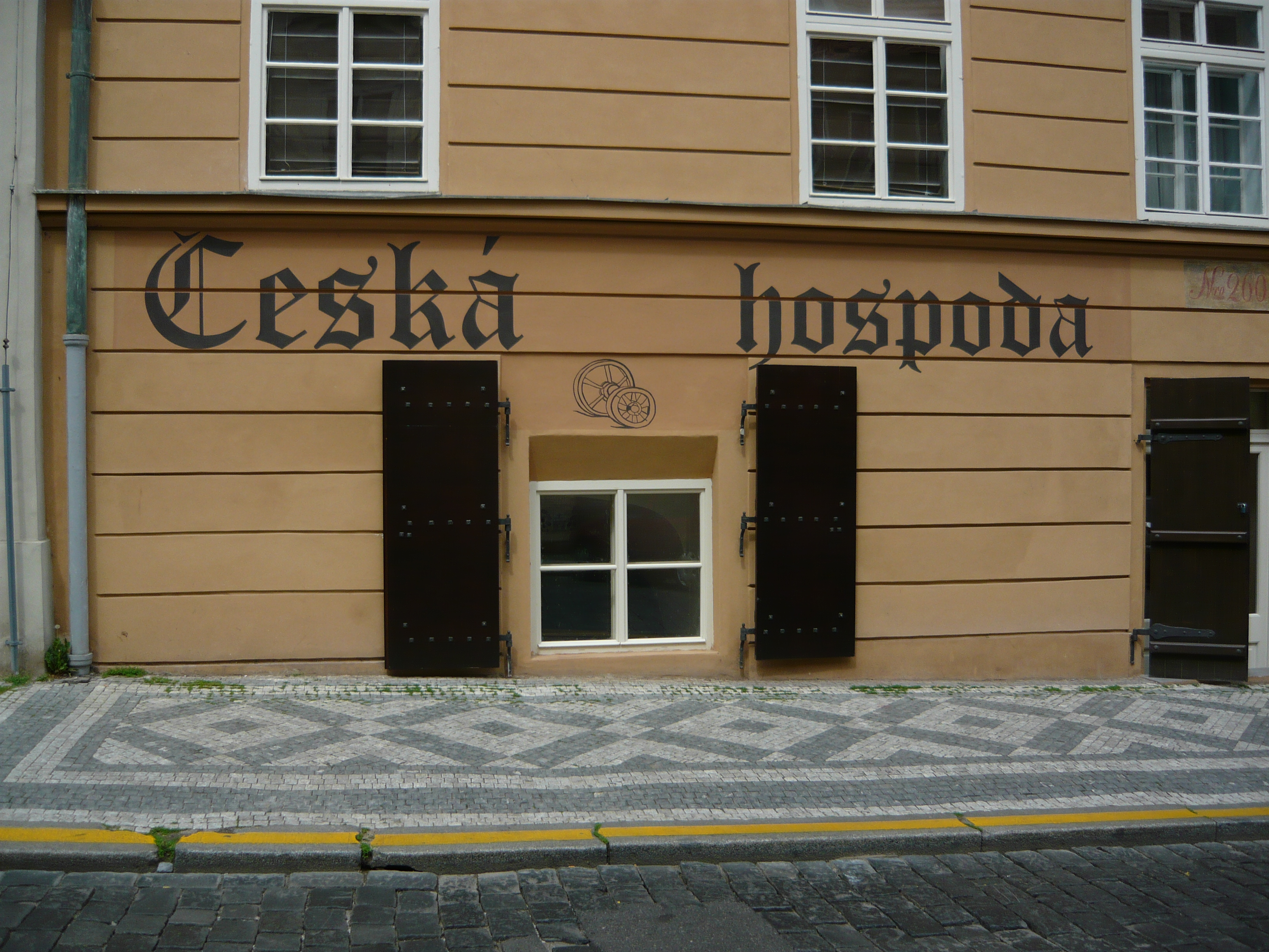 Nápis Česká hospoda